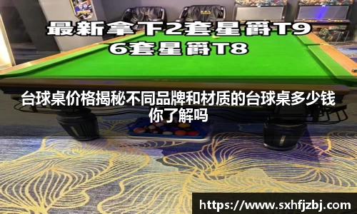 台球桌价格揭秘不同品牌和材质的台球桌多少钱你了解吗