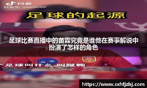 足球比赛直播中的苗霖究竟是谁他在赛事解说中扮演了怎样的角色