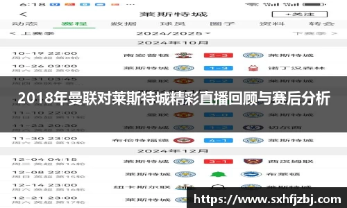 2018年曼联对莱斯特城精彩直播回顾与赛后分析